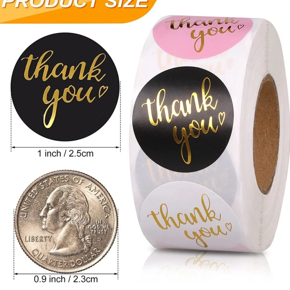 LAST SET!🎉 50 stickers- 4 different colors! 1.5 inch - Picture 2 of 6